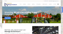 Desktop Screenshot of manege-de-eenhoorn.nl