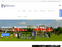 Tablet Screenshot of manege-de-eenhoorn.nl